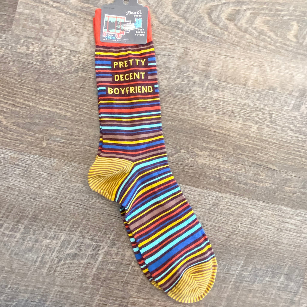 Pretty Decent Boyfriend Mens Socks - Lyla's: Clothing, Decor & More - Plano Boutique