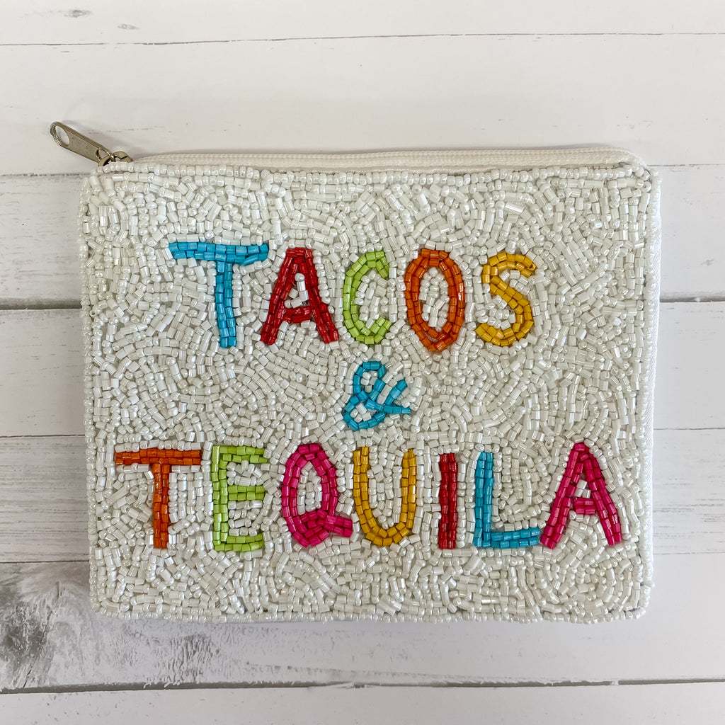 Tacos & Tequila Pouch - Lyla's: Clothing, Decor & More - Plano Boutique