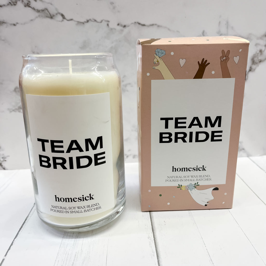 Homesick Team Bride Candle - Lyla's: Clothing, Decor & More - Plano Boutique