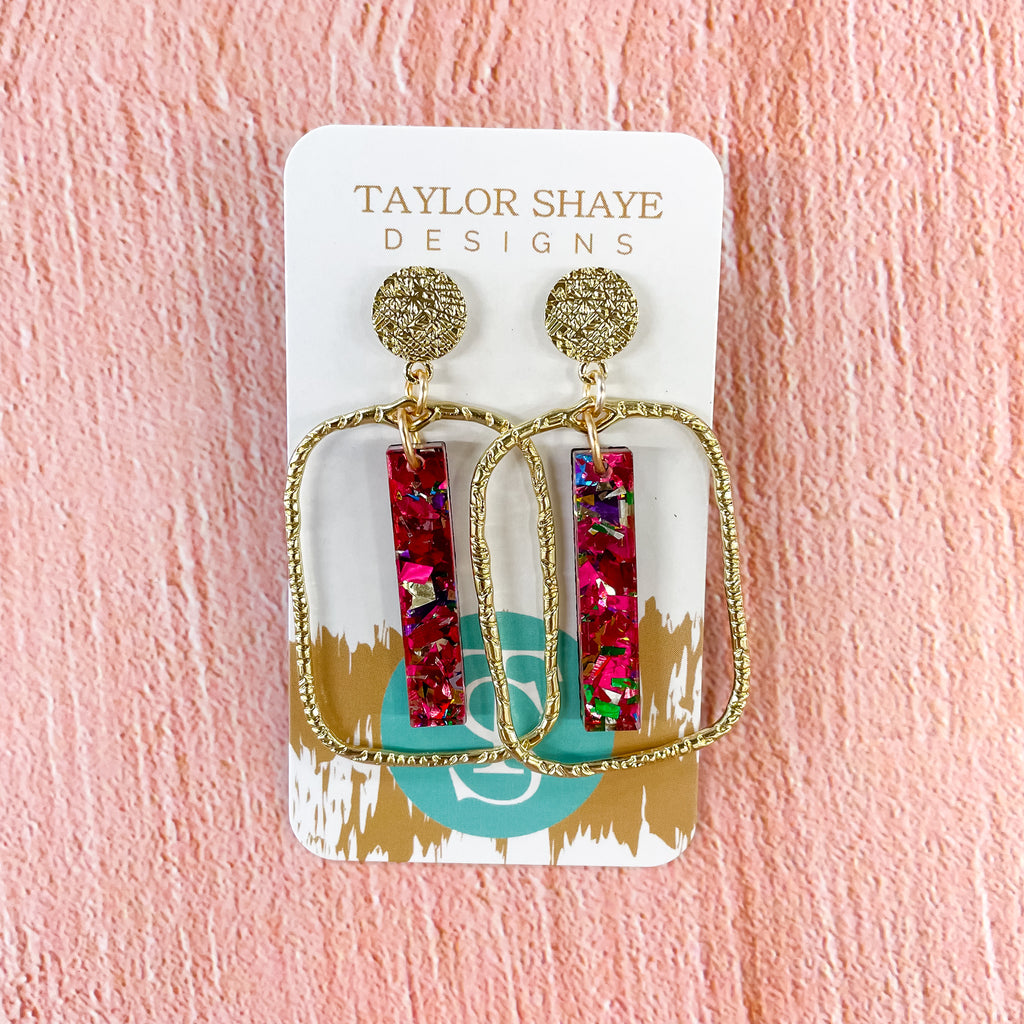 Unicorn Stick Hoop Earrings by Taylor Shaye - Lyla's: Clothing, Decor & More - Plano Boutique