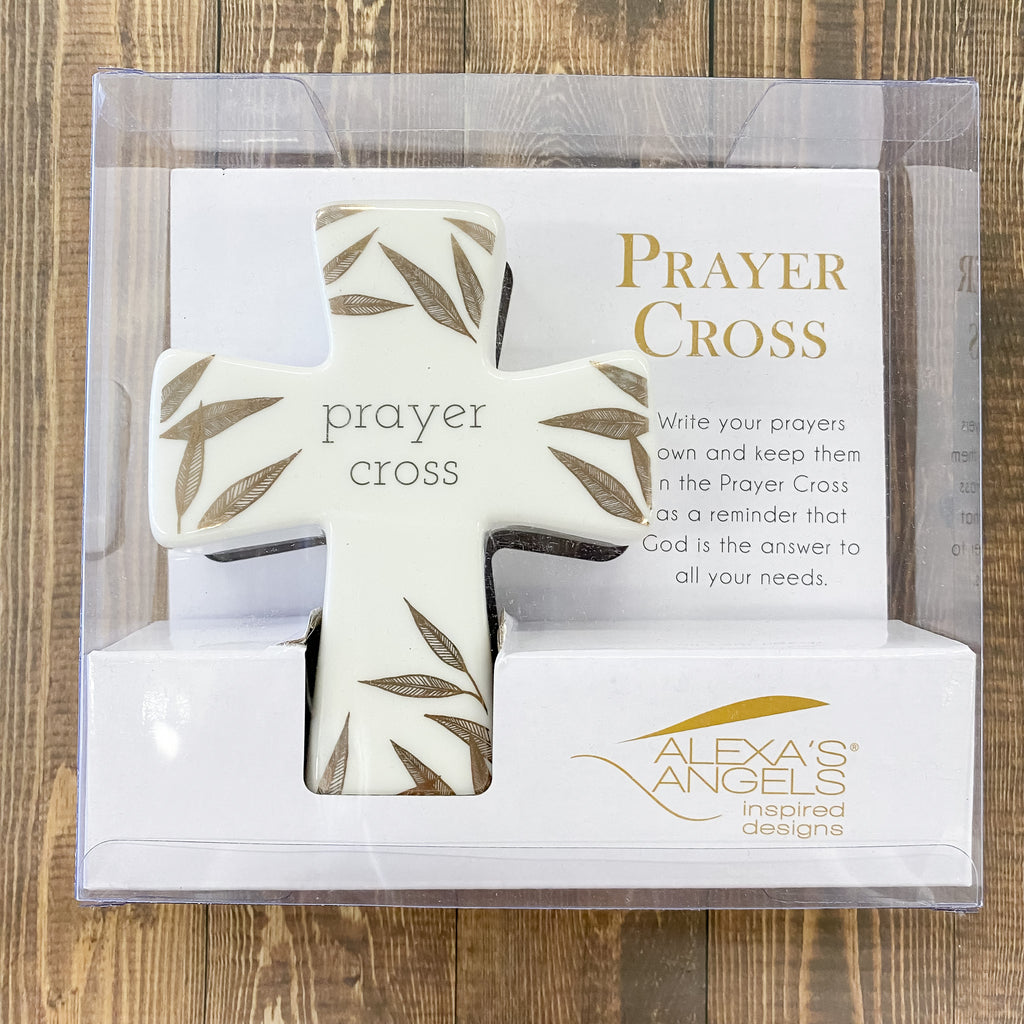 Prayer Cross Gold Leaf - Lyla's: Clothing, Decor & More - Plano Boutique