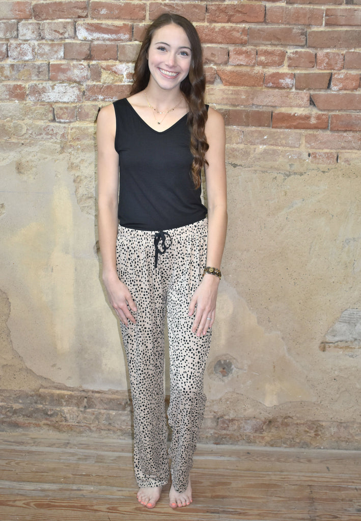 Cheetah Sleep Pants - Lyla's: Clothing, Decor & More - Plano Boutique
