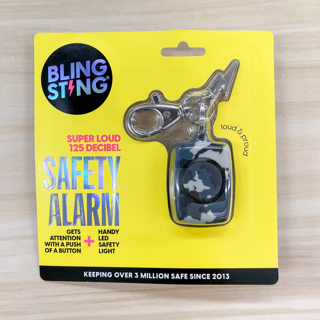 Camo Grey Mini Safety Alarm - Lyla's: Clothing, Decor & More - Plano Boutique