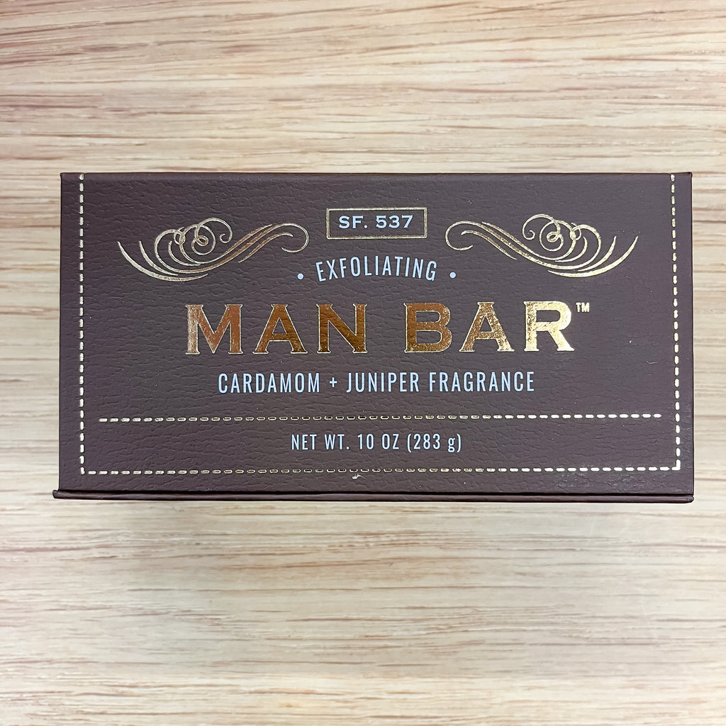 The Man Bar - Exfoliating Cardamom & Juniper - Lyla's: Clothing, Decor & More - Plano Boutique