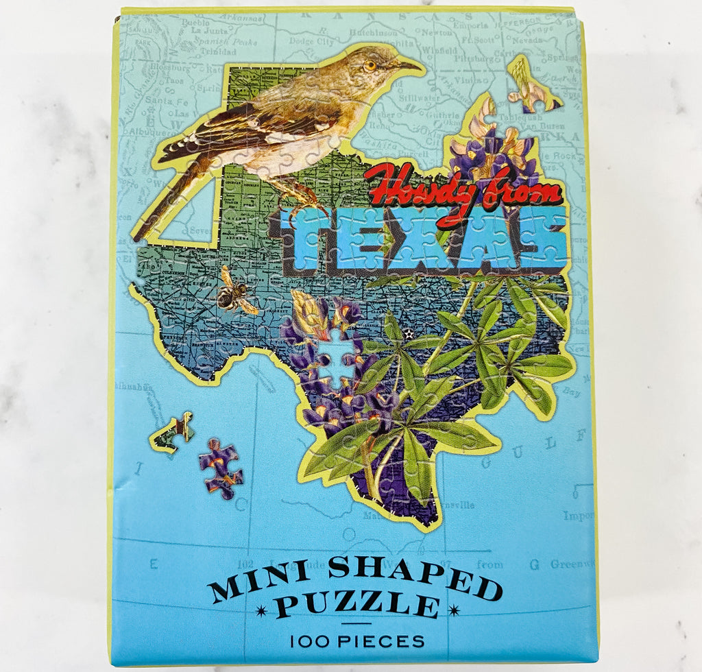 Texas Shaped Mini Puzzle - Lyla's: Clothing, Decor & More - Plano Boutique