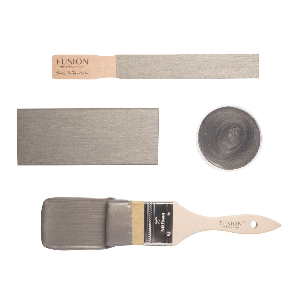 Fusion Mineral Paint Metallic: Brushed Steel - Lyla's: Clothing, Decor & More - Plano Boutique