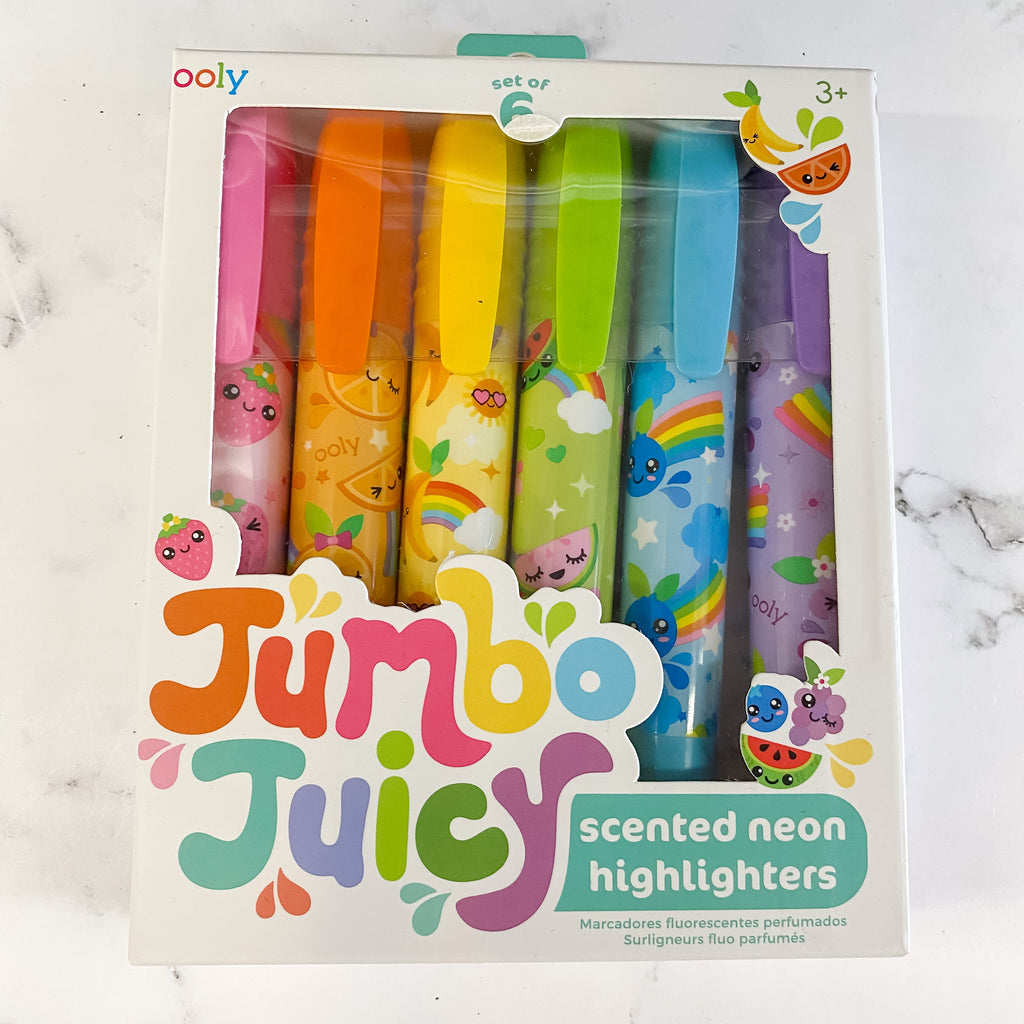 Jumbo Juicy Scented Neon Highlighter Set by OOLY - Lyla's: Clothing, Decor & More - Plano Boutique