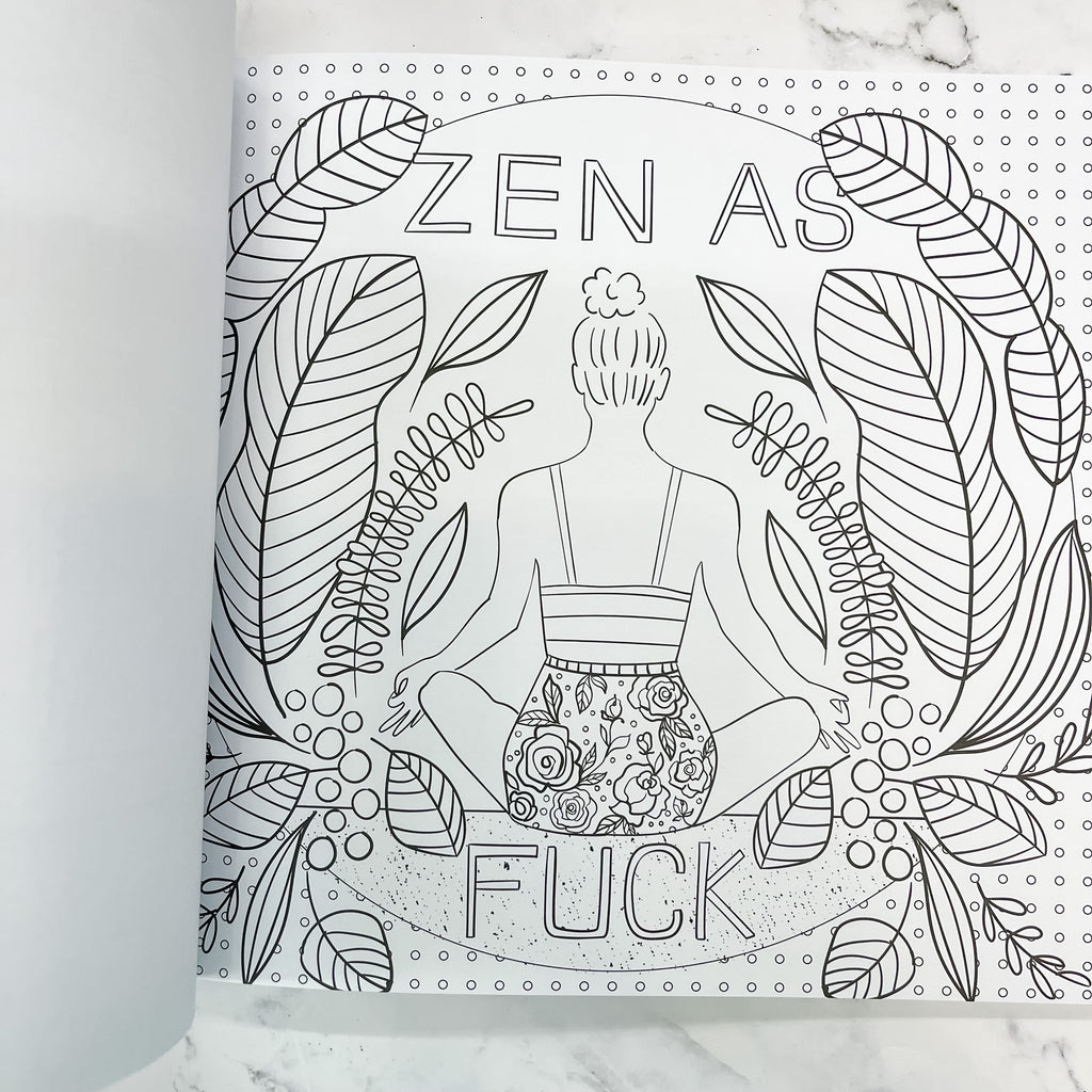 Inner F*cking Peace Adult Coloring Book - Lyla's: Clothing, Decor & More - Plano Boutique