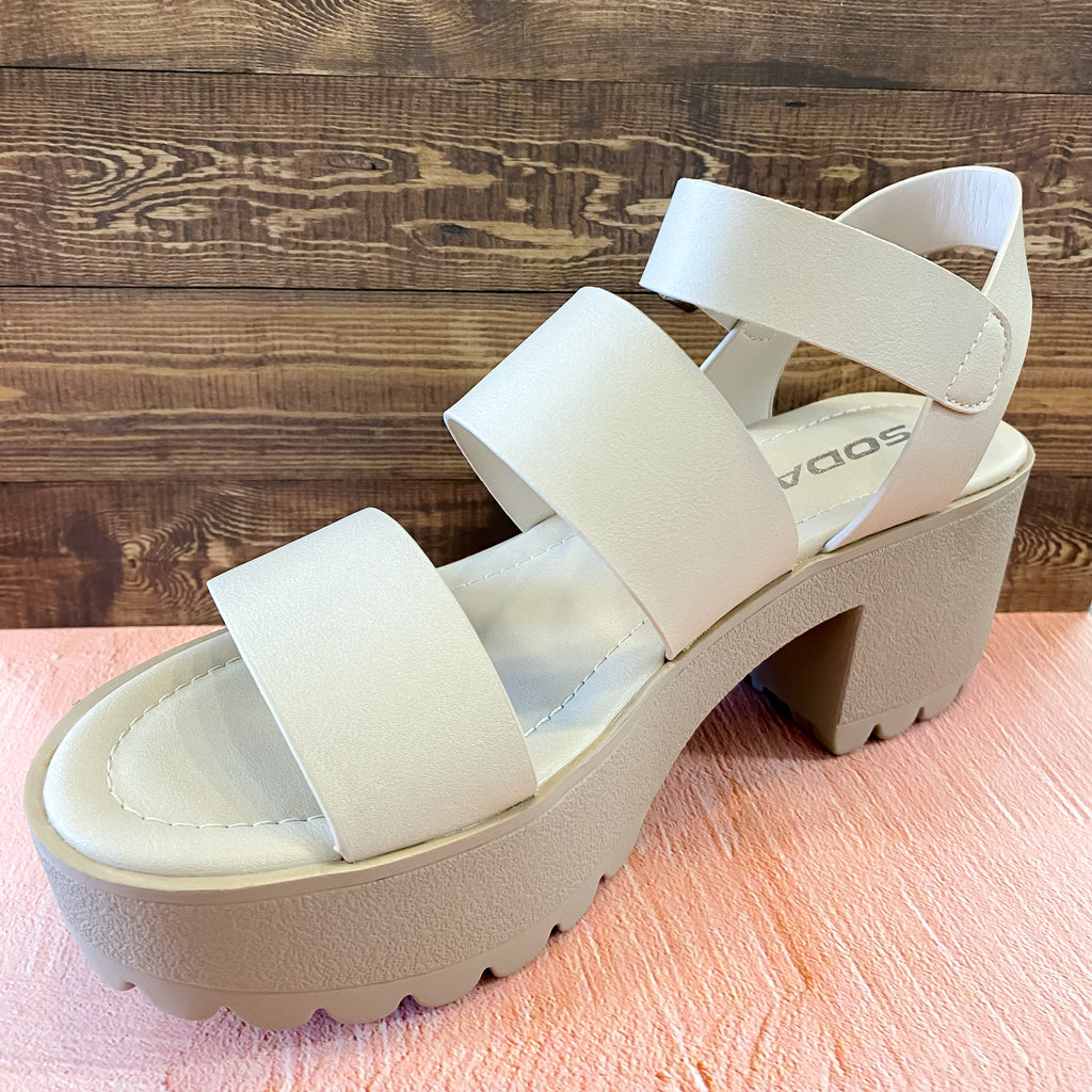 Nude Strappy Sandal - Lyla's: Clothing, Decor & More - Plano Boutique