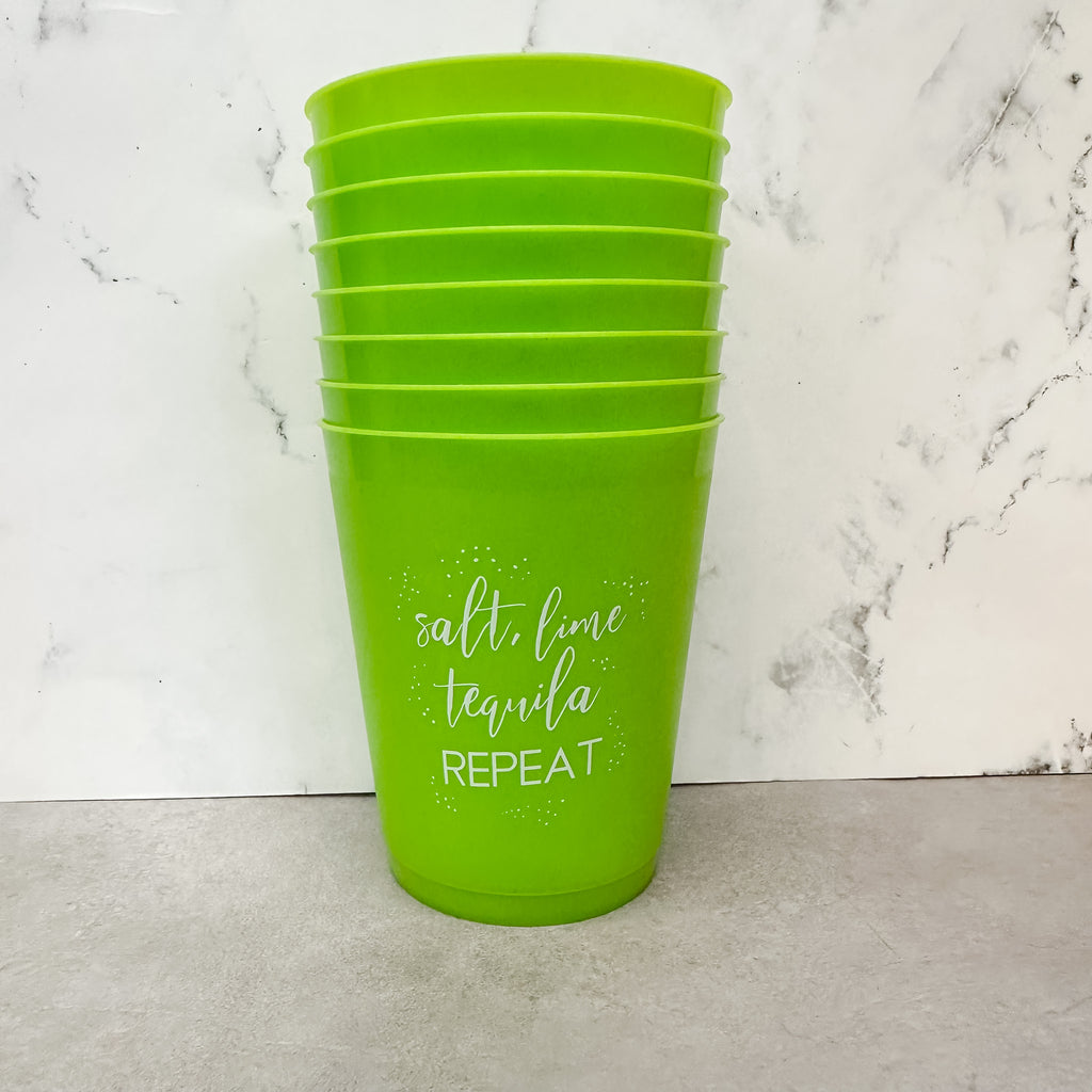 Salt Lime Tequila Repeat Frost Cup Set - Lyla's: Clothing, Decor & More - Plano Boutique