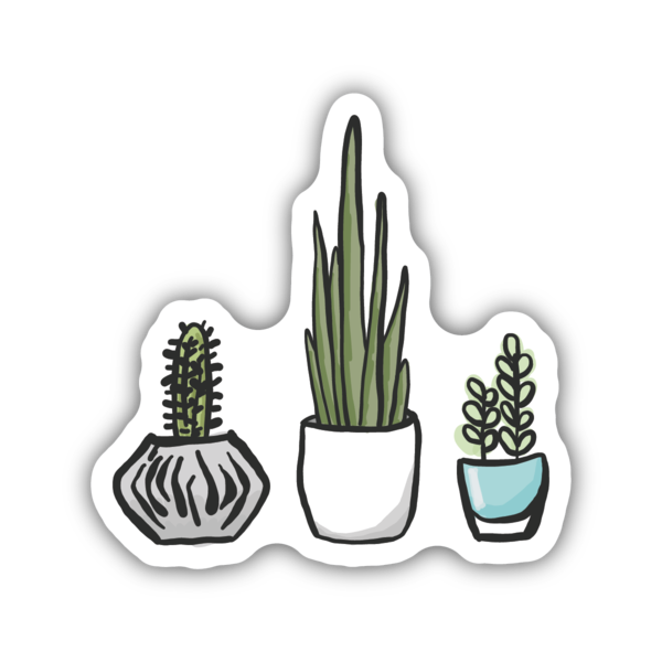 Potted Plants Sticker - Lyla's: Clothing, Decor & More - Plano Boutique