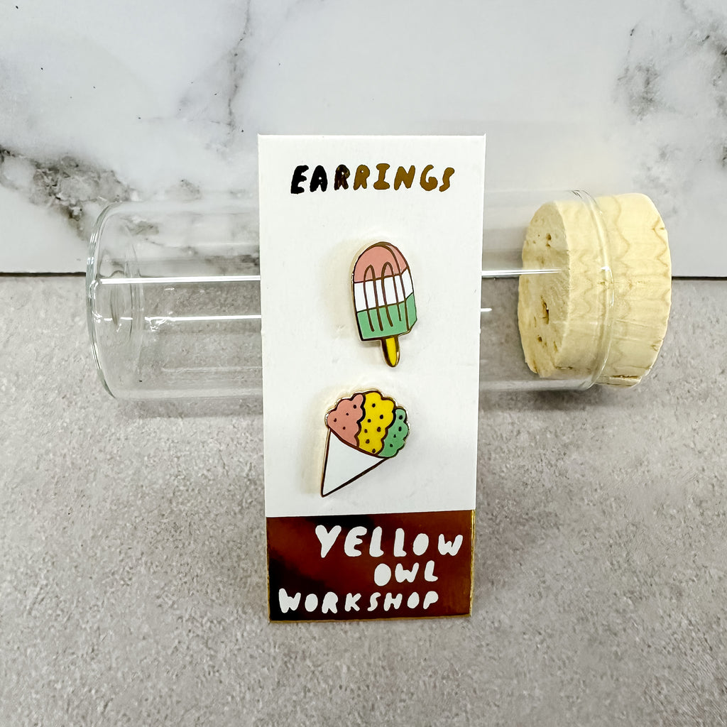Sno Cone and Popsicle Earrings by Yellow Owl Workshop - Lyla's: Clothing, Decor & More - Plano Boutique