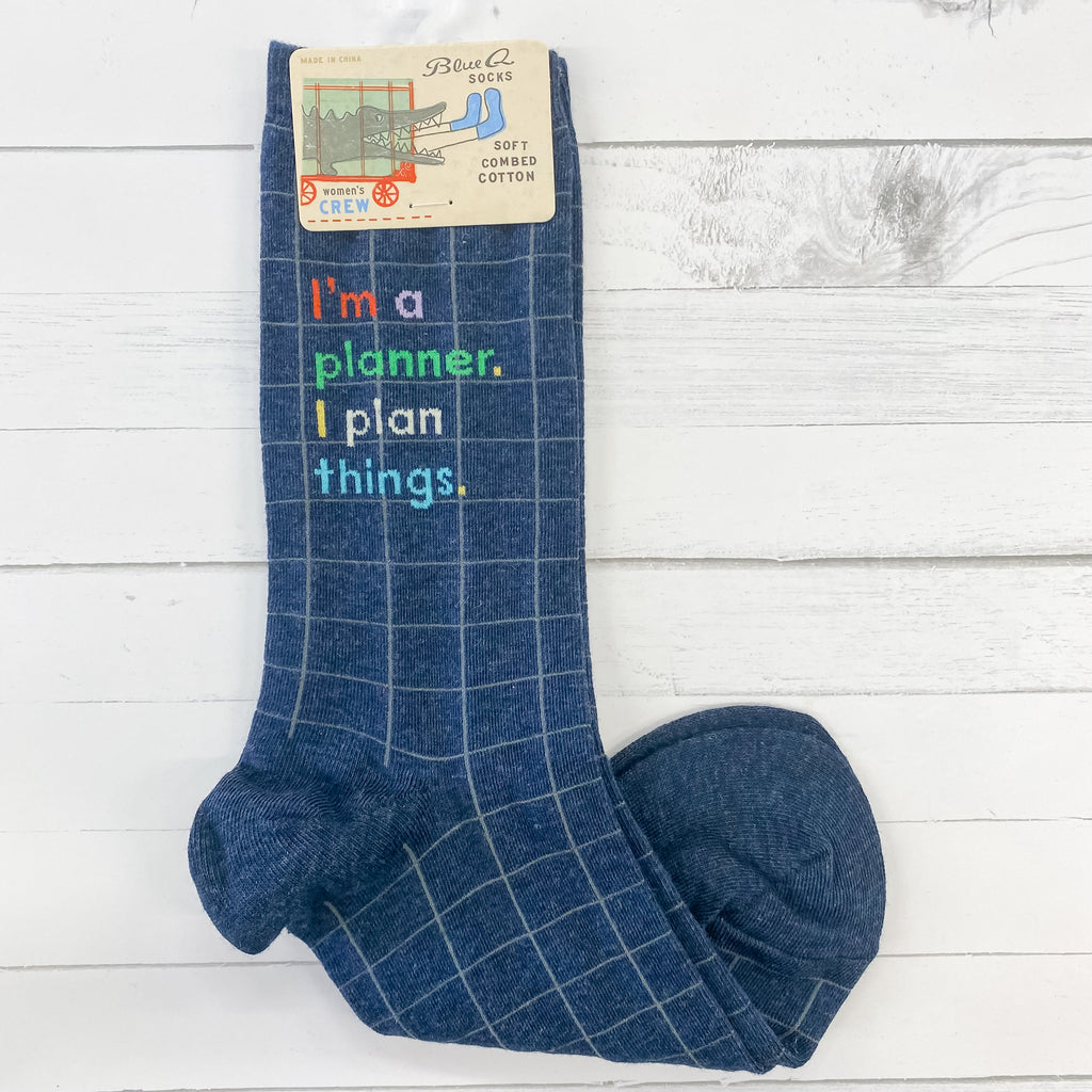 I'm A Planner. I Plan Things Ladies Socks - Lyla's: Clothing, Decor & More - Plano Boutique