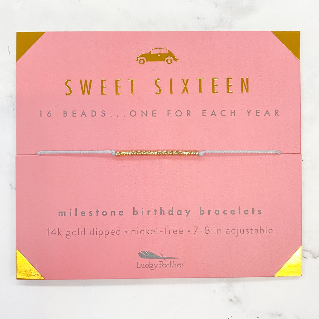Birthday Celebration Bracelet: Sweet Sixteen - Lyla's: Clothing, Decor & More - Plano Boutique
