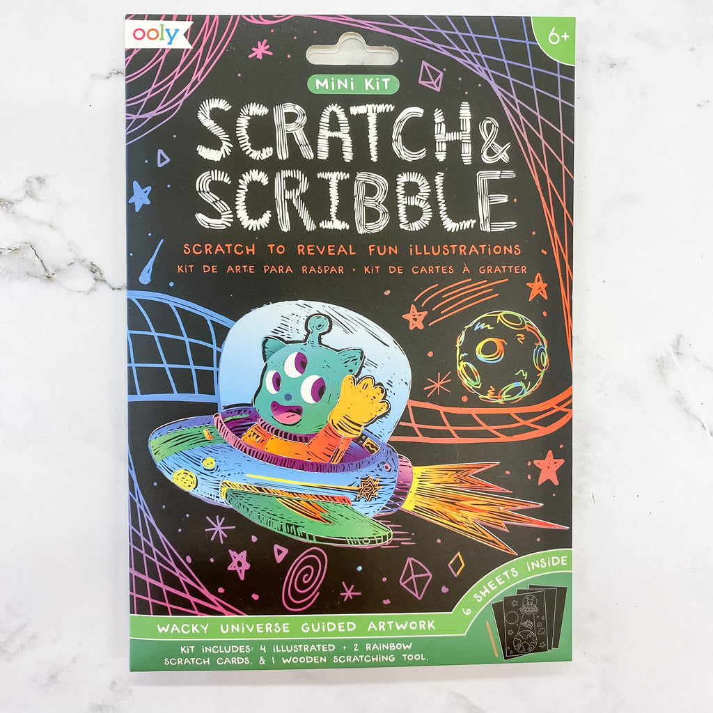 Mini Scratch and Scribble Art Kit: Wacky Universe by OOLY - Lyla's: Clothing, Decor & More - Plano Boutique