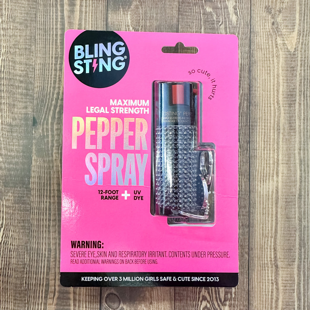Mink Rhinestone Pepper Spray - Lyla's: Clothing, Decor & More - Plano Boutique