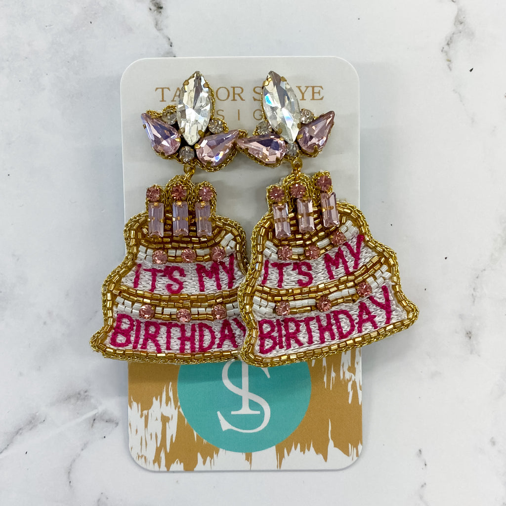 Birthday Barbie Cake Earrings by Taylor Shaye - Lyla's: Clothing, Decor & More - Plano Boutique