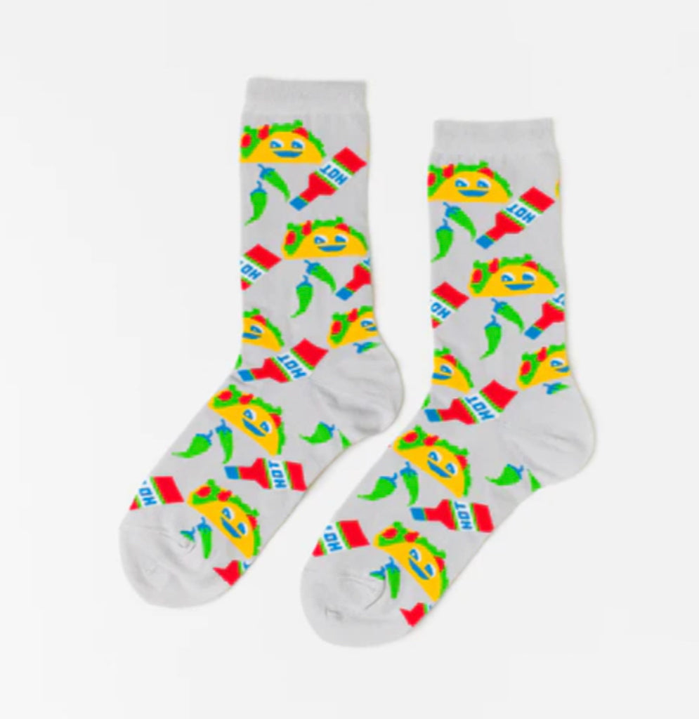 Taco Crew Socks - Women's by Yellow Owl Workshop - Lyla's: Clothing, Decor & More - Plano Boutique