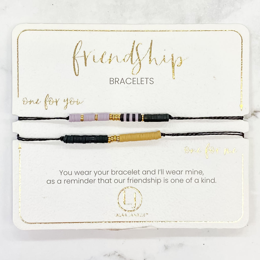 Black and Purple Friendship Bracelet Sets - Lyla's: Clothing, Decor & More - Plano Boutique