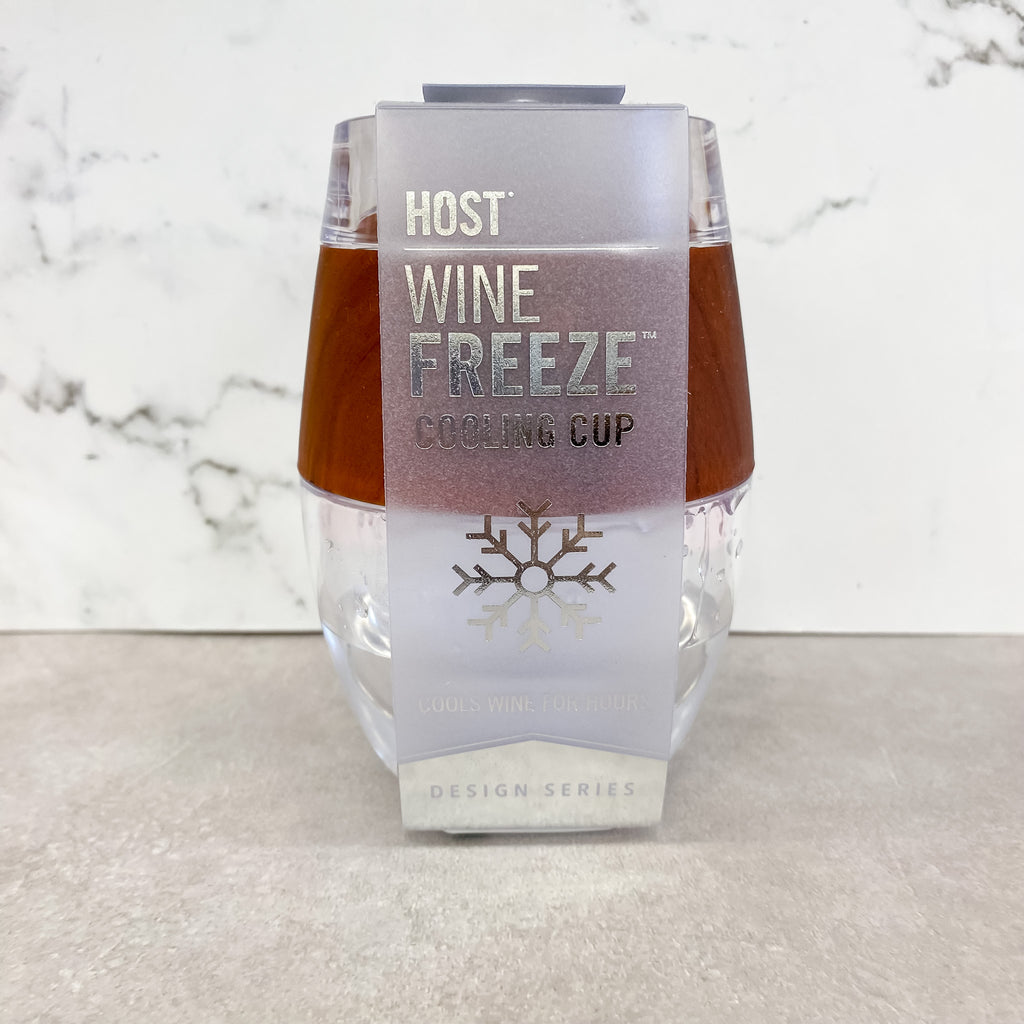 HOST Wine Freeze Cup: Wood - Lyla's: Clothing, Decor & More - Plano Boutique