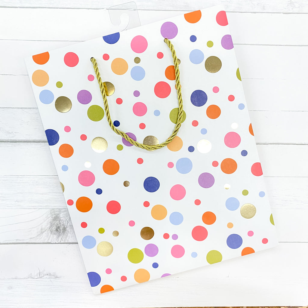 Polka Dot Gift Bag - Medium - Lyla's: Clothing, Decor & More - Plano Boutique