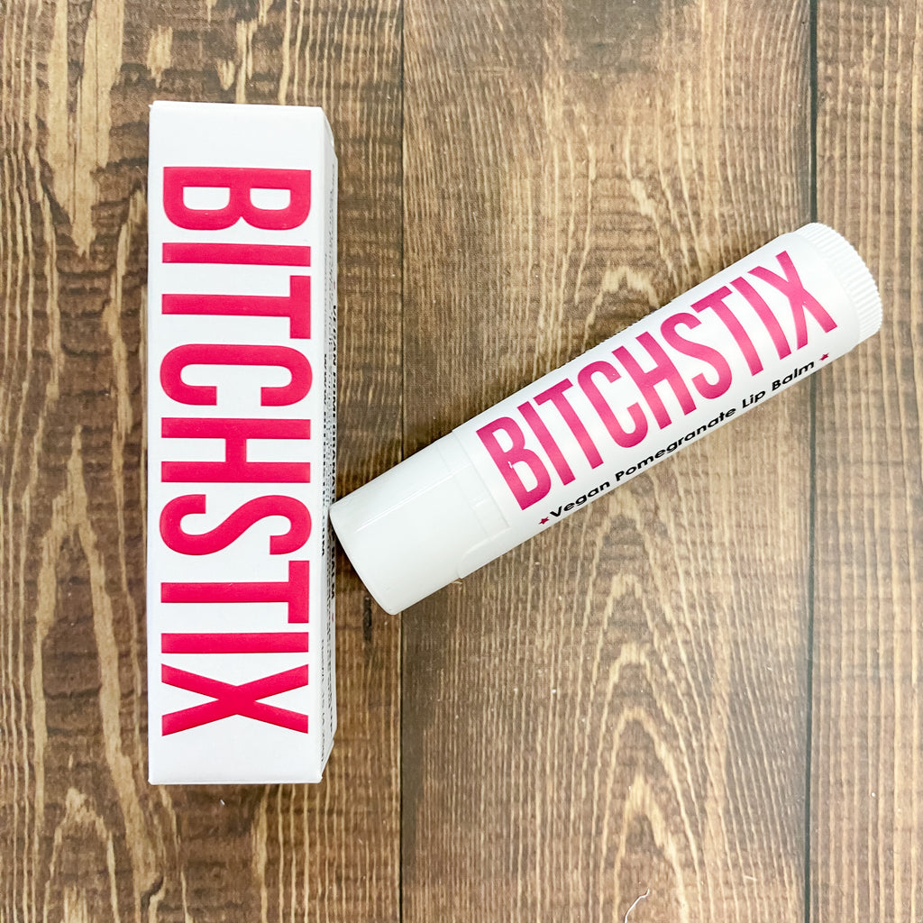 Vegan Pomegranate Organic Lip Balm - Bitchstix - Lyla's: Clothing, Decor & More - Plano Boutique