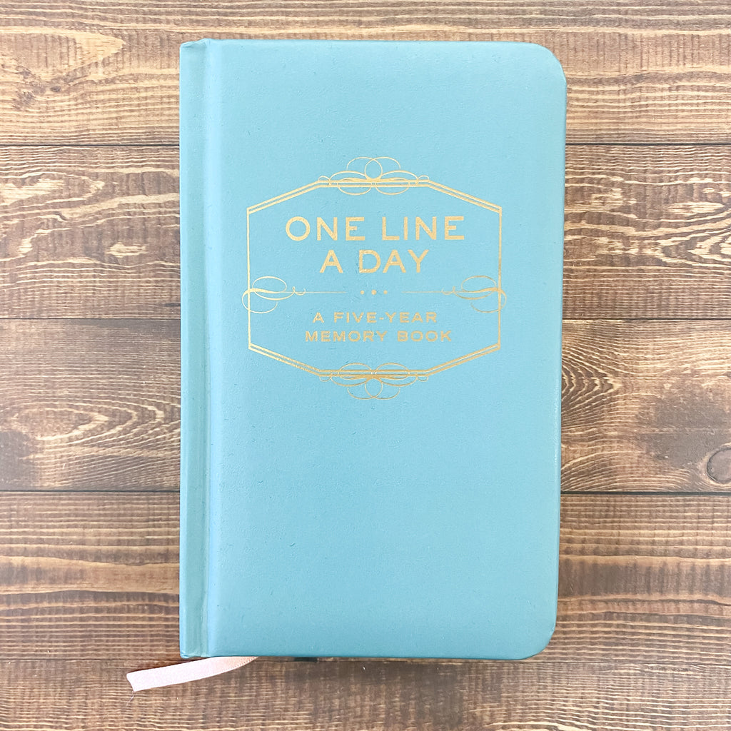 One Line a Day A Five-Year Memory Book Blue - Lyla's: Clothing, Decor & More - Plano Boutique