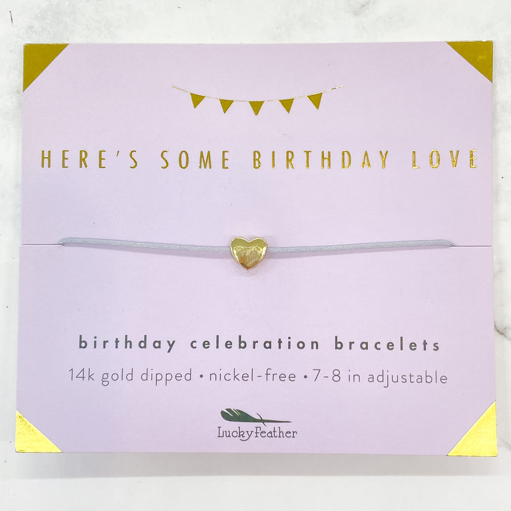 Birthday Celebration Bracelet: Here's Some Birthday Love - Lyla's: Clothing, Decor & More - Plano Boutique