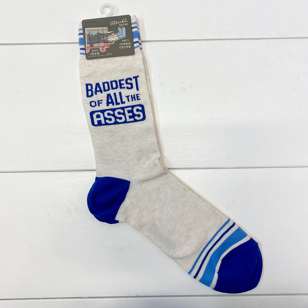 Baddest of All the Asses Mens Socks - Lyla's: Clothing, Decor & More - Plano Boutique