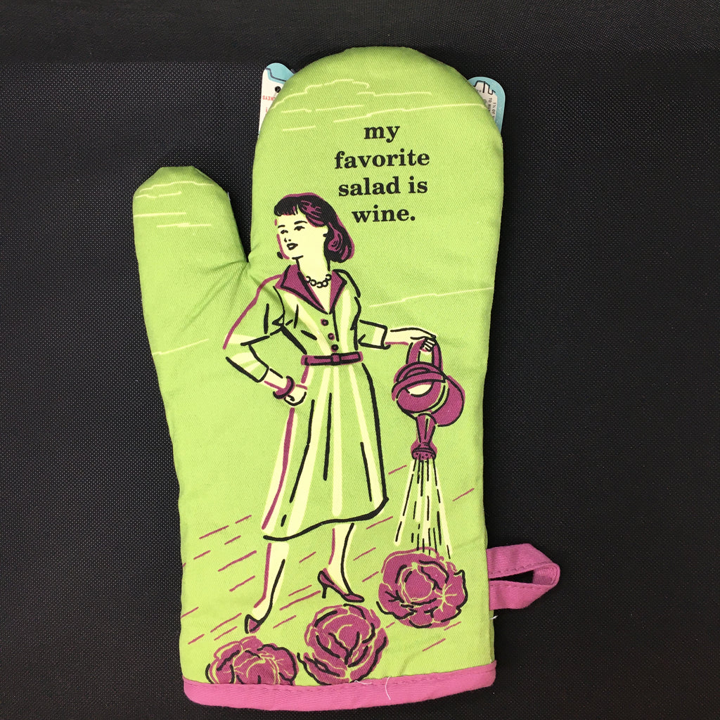 My Favorite Salad is Wine Oven Mitt - Lyla's: Clothing, Decor & More - Plano Boutique