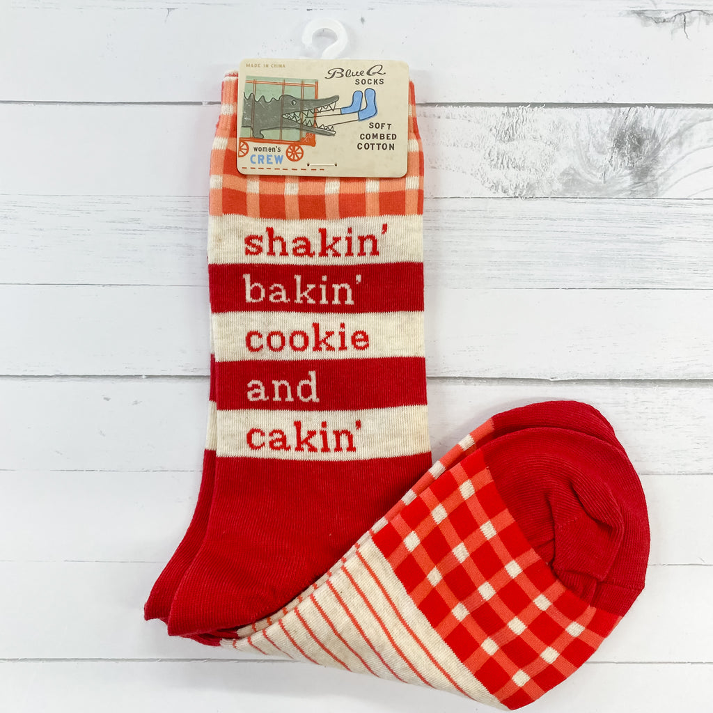 Shakin', Bakin', Cookie & Cakin' Ladies Socks - Lyla's: Clothing, Decor & More - Plano Boutique