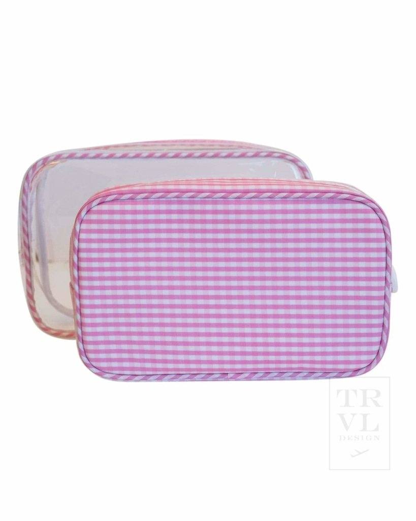 Pink Gingham Duo Clear S by TRVL design - Lyla's: Clothing, Decor & More - Plano Boutique
