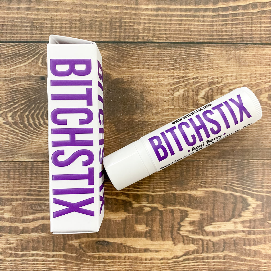 Acai Berry SPF30 Lip Balm - Bitchstix - Lyla's: Clothing, Decor & More - Plano Boutique