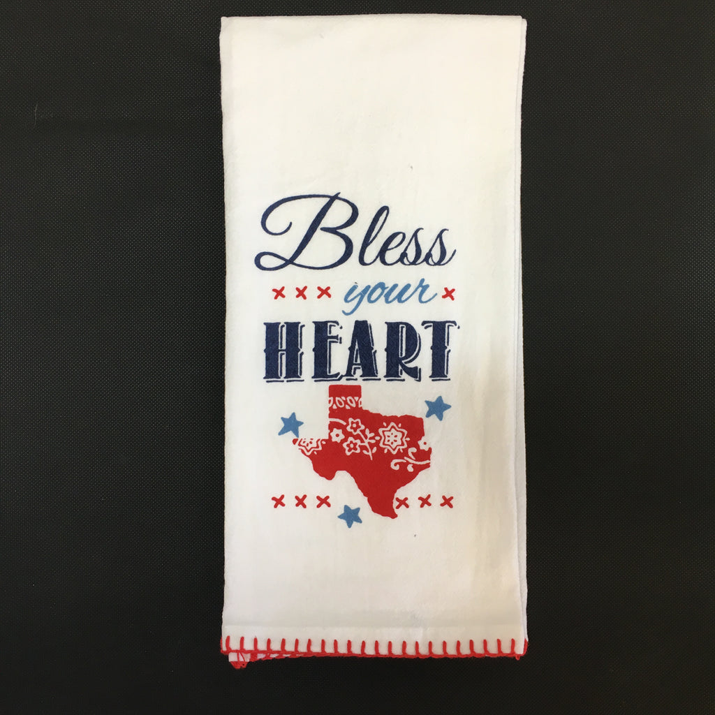 Texas Tea Towel: Bless Your Heart - Lyla's: Clothing, Decor & More - Plano Boutique