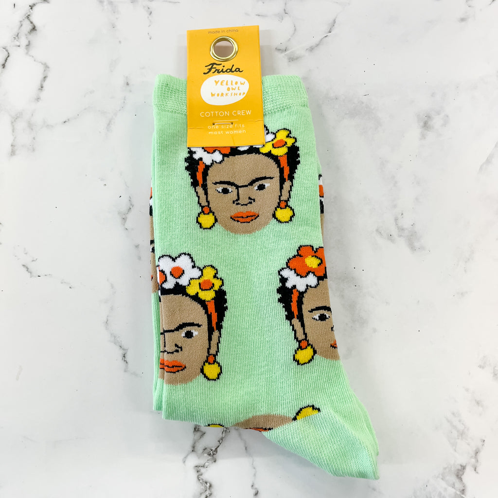 Frida Crew Socks - Women's by Yellow Owl Workshop - Lyla's: Clothing, Decor & More - Plano Boutique
