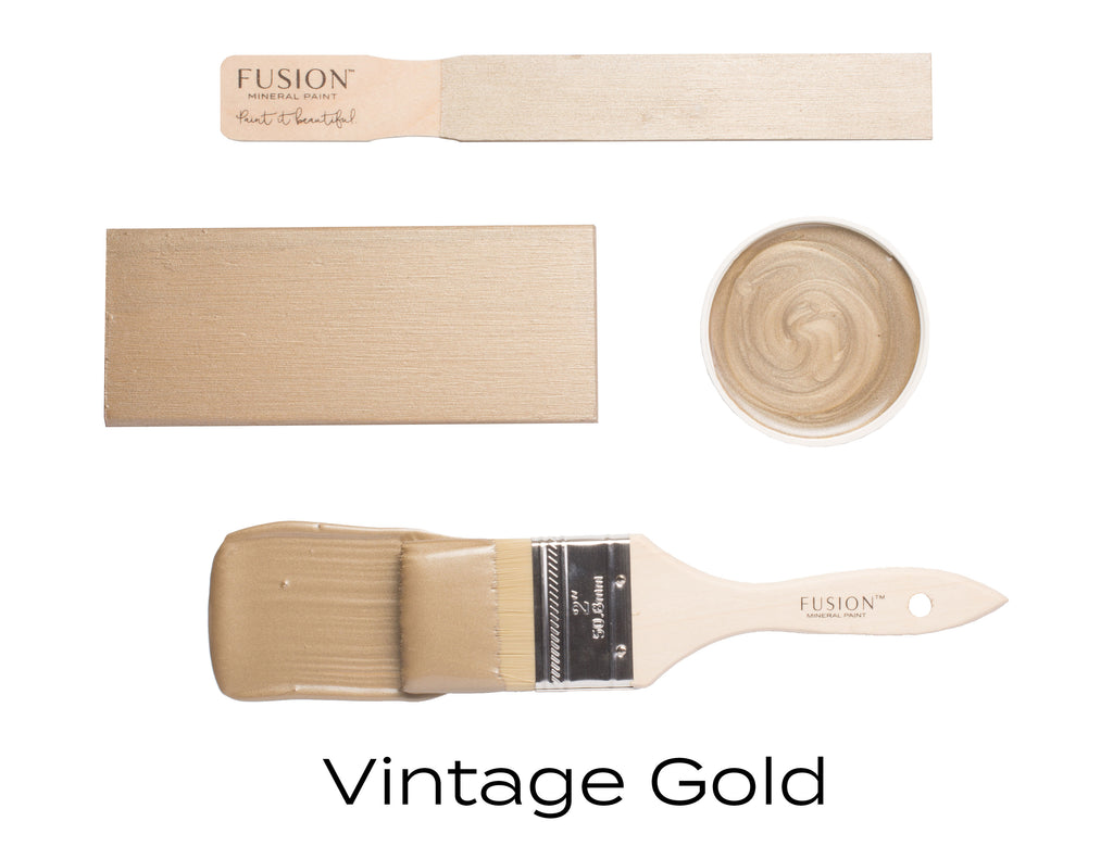 Fusion Mineral Paint Metallic: Vintage Gold - Lyla's: Clothing, Decor & More - Plano Boutique