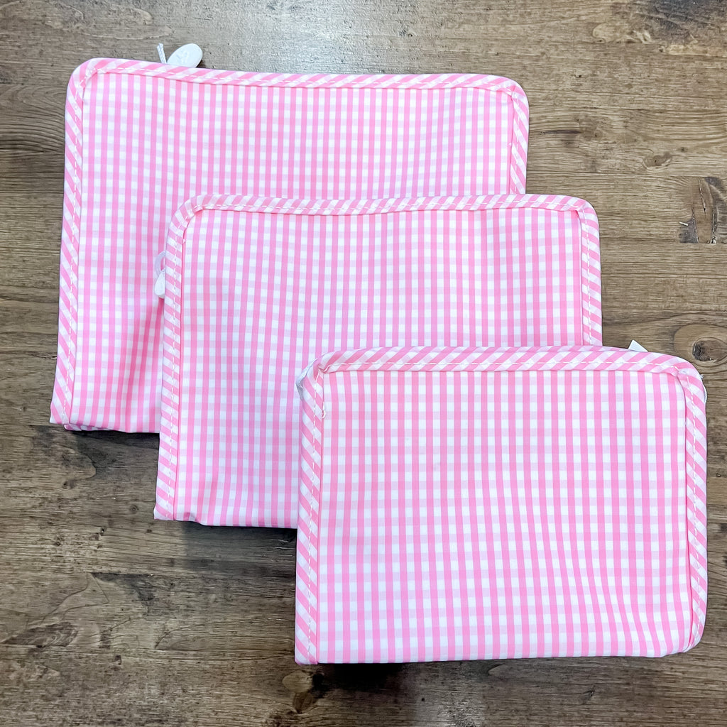 Pink Gingham Roadie Bag by TRVL design - Lyla's: Clothing, Decor & More - Plano Boutique