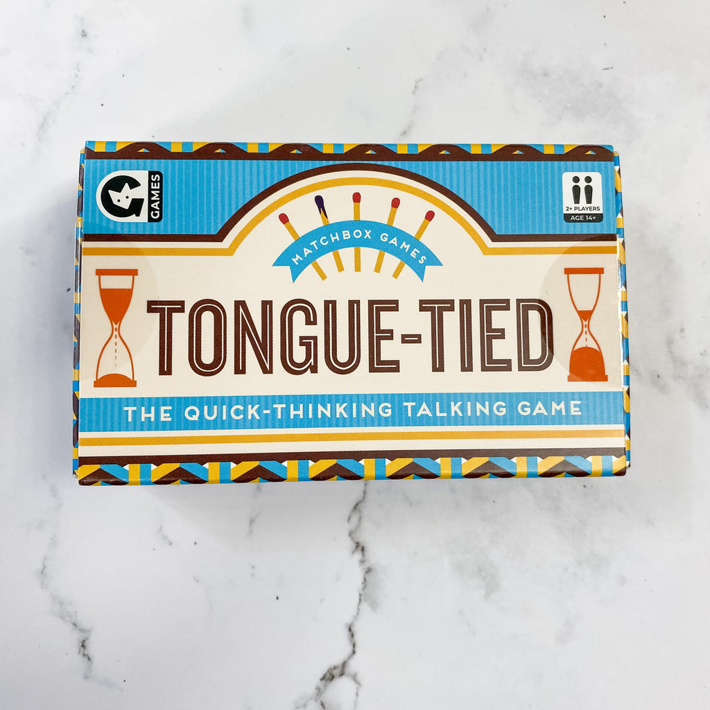 Tongue-Tied Matchbox Game  by Ginger Fox - Lyla's: Clothing, Decor & More - Plano Boutique