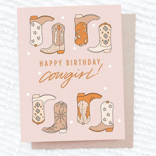 Happy Birthday Cowgirl Card - Lyla's: Clothing, Decor & More - Plano Boutique