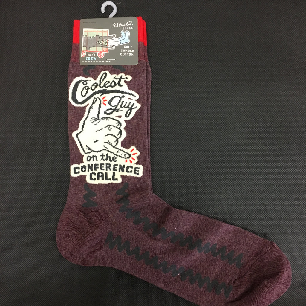 Coolest Guy on Conference Call Mens Socks - Lyla's: Clothing, Decor & More - Plano Boutique