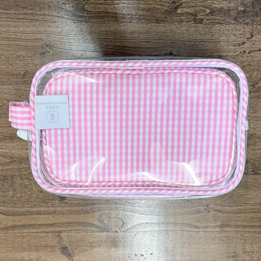 Pink Gingham Duo Clear S by TRVL design - Lyla's: Clothing, Decor & More - Plano Boutique