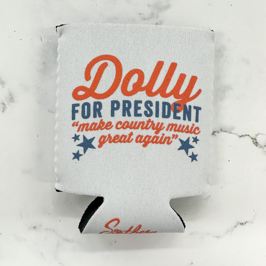 Dolly For President Koozie - Lyla's: Clothing, Decor & More - Plano Boutique