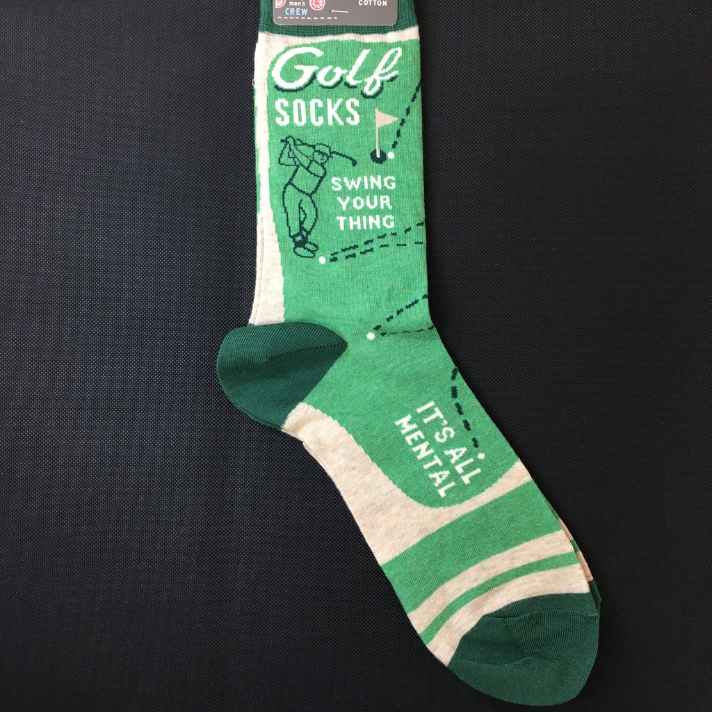 Golf  Swing Your Thing Mens Socks - Lyla's: Clothing, Decor & More - Plano Boutique
