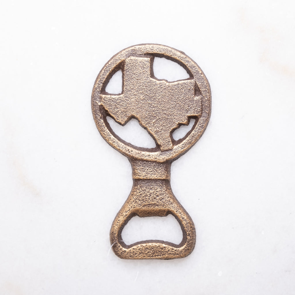 Texas Gold Bottle Opener - Lyla's: Clothing, Decor & More - Plano Boutique