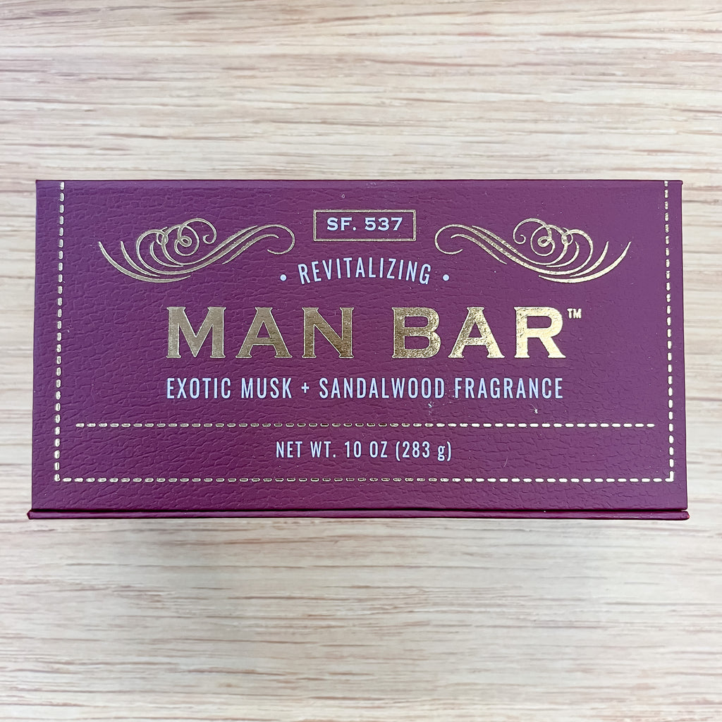 The Man Bar - Revitalizing Exotic Musk & Sandalwood - Lyla's: Clothing, Decor & More - Plano Boutique