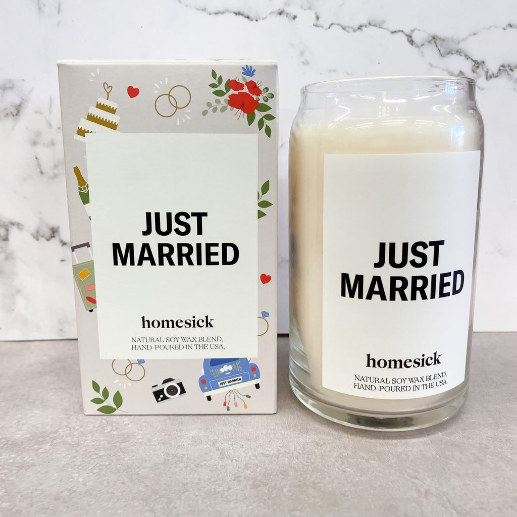 Homesick Just Married Candle - Lyla's: Clothing, Decor & More - Plano Boutique