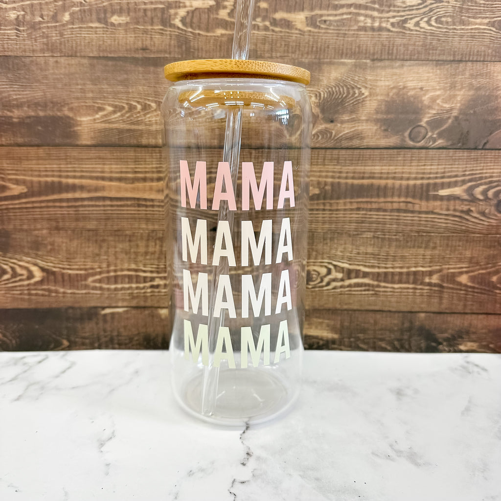 Glass Cold Brew Tumbler - Mama - Lyla's: Clothing, Decor & More - Plano Boutique