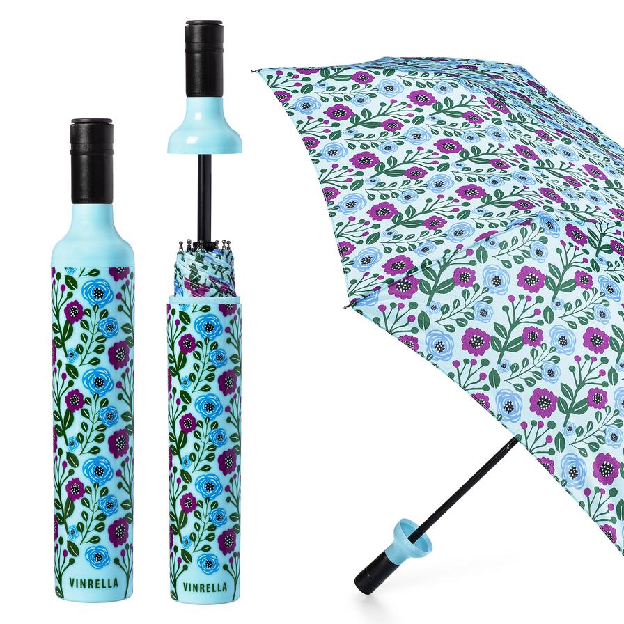 Floral Fantasy Bottle Umbrella - Lyla's: Clothing, Decor & More - Plano Boutique