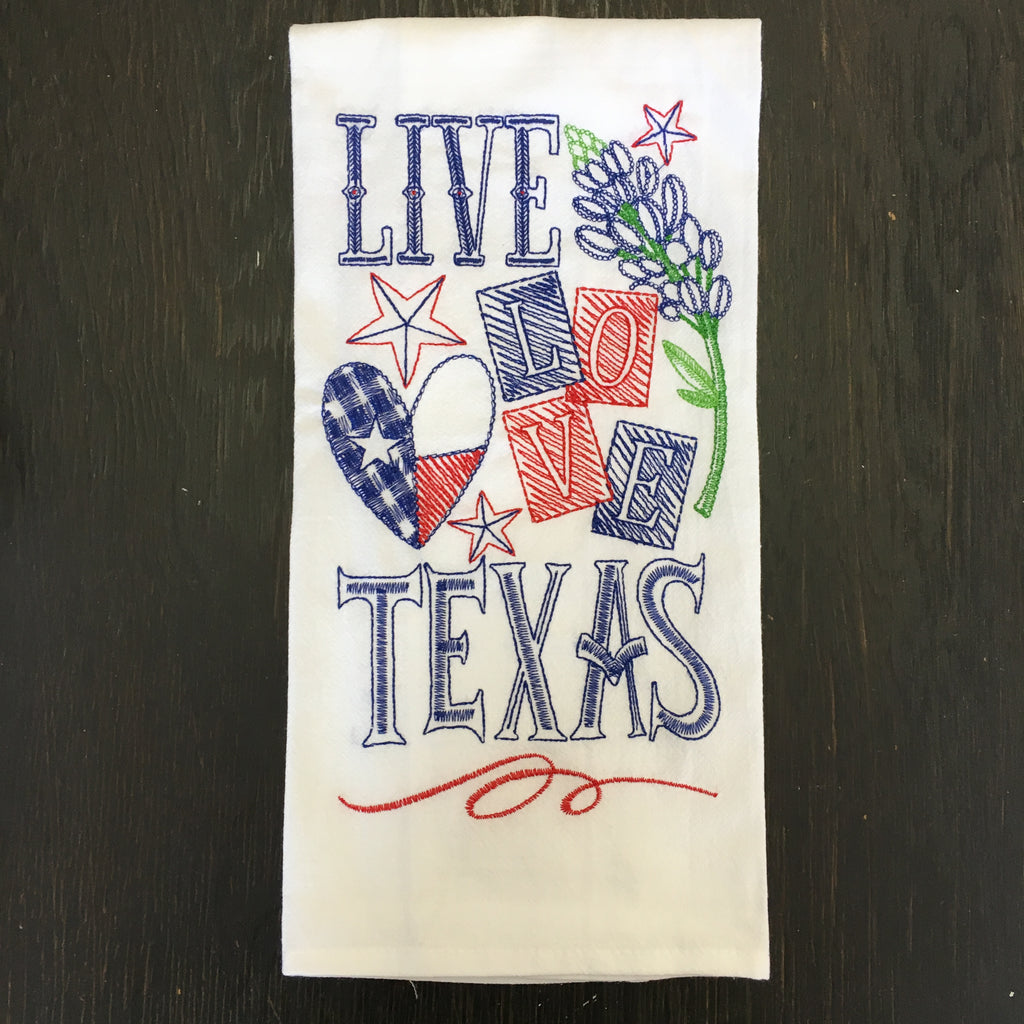 Texas Tea Towel: Live Love Texas - Lyla's: Clothing, Decor & More - Plano Boutique