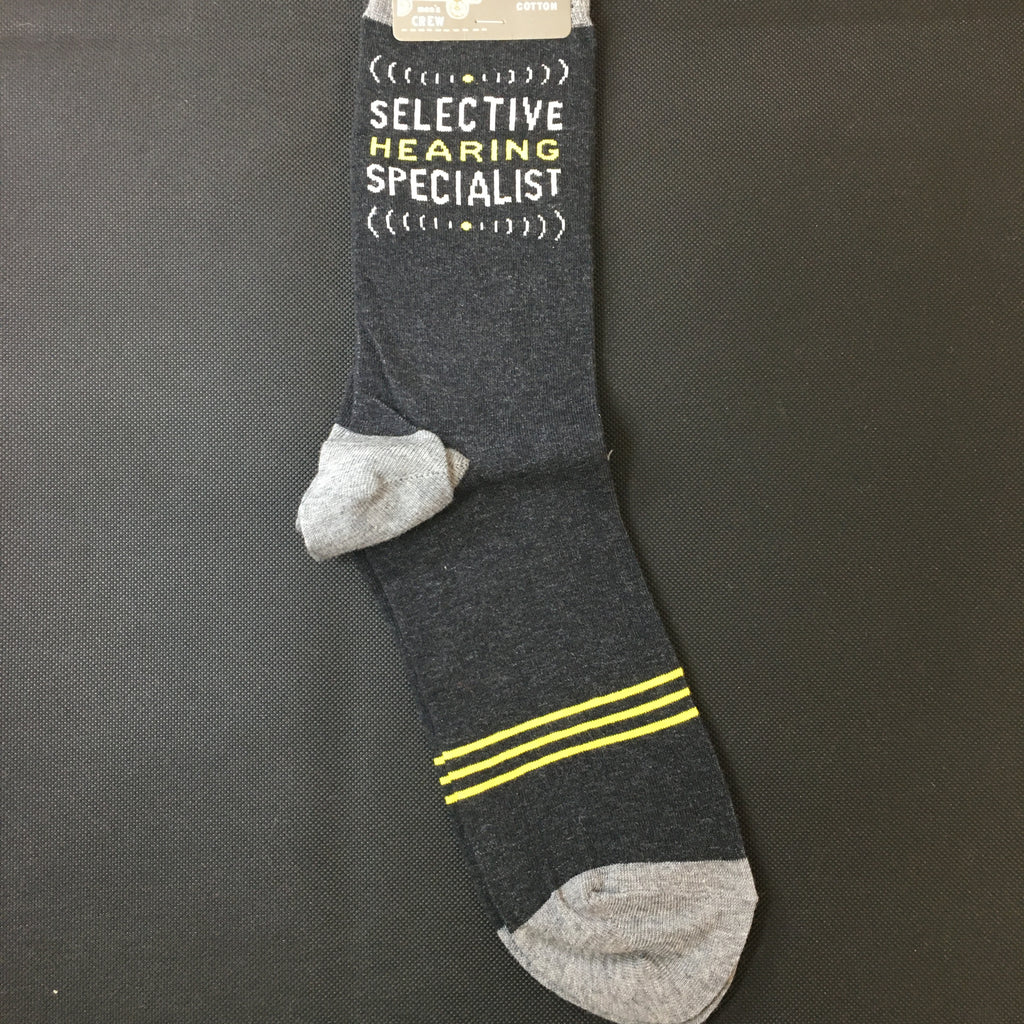 Selective Hearing Specialist Mens Socks - Lyla's: Clothing, Decor & More - Plano Boutique